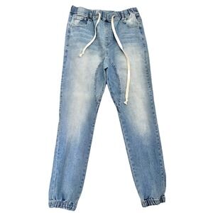 Jogger Jeans Victorious Los Angeles Drawstring Large Denim Pants Women Clothing